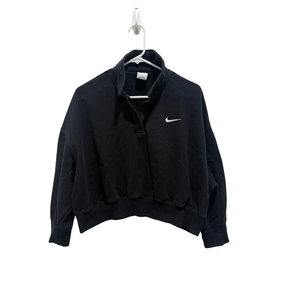 Nike Women's Large Fleece Cropped Pullover